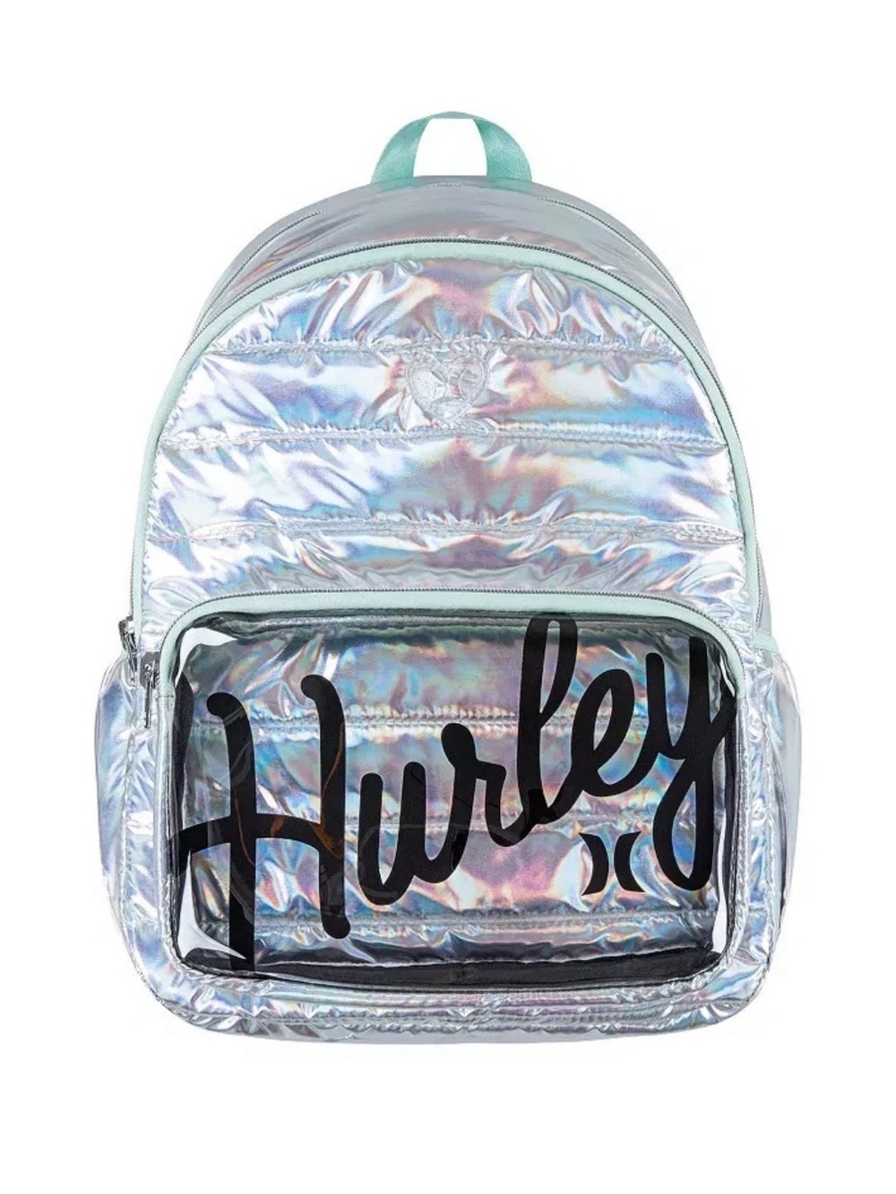 New Hurley Girl/Women's Silver/Mint Shine 13" Laptop Medium Backpack